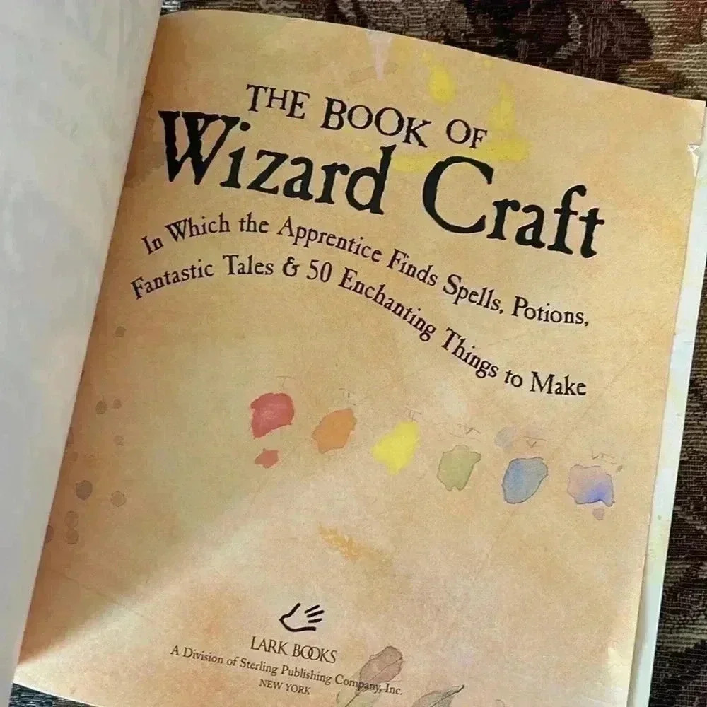 Vintage The Book of Wizard Craft Spells, Potions, Tales & 50 Things to Make Y2K - Picture 3 of 13